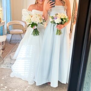 Baby blue bridesmaid dress!